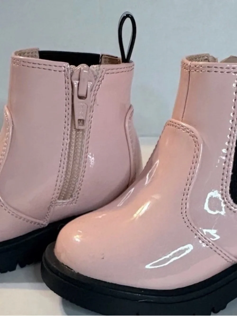 Stylish Toddler Boots - Baby Gap Brand Size 4 Azalea Pink Shiny Beautiful New